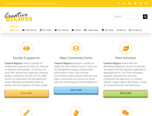 Tablet Screenshot of creativeregions.com.au
